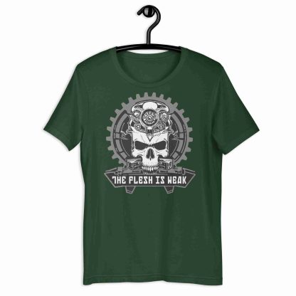 warhammer 40k ad mech the flesh is weak unisex tee shirt omnissiah