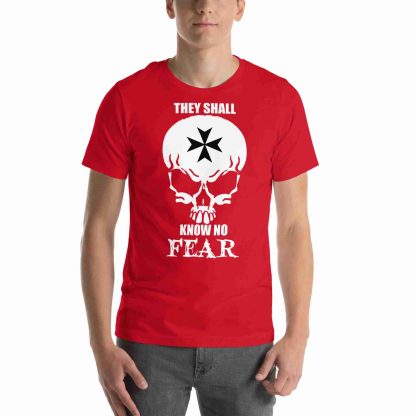 warhammer 40k space marine know no fear unisex t-shirt