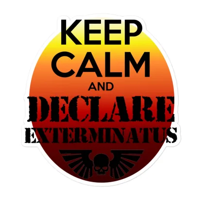 warhammer 40k inquisitor rosette exterminatus vinyl sapce marine sticker