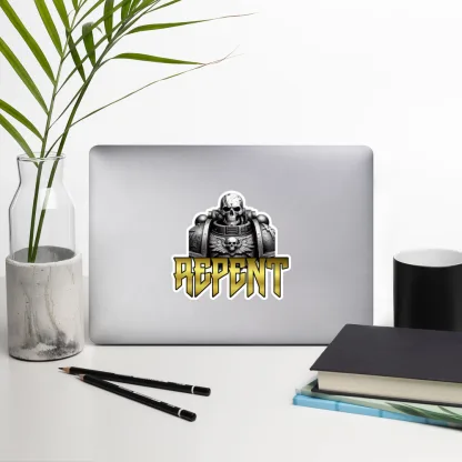 warhammer 40k chaos space marine heretic repent sticker