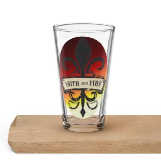 warhammer 40k sisters of battle adepta sororitas shaker pint glass faith and fire