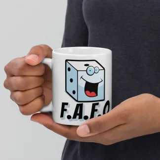 fuck around find out funny coffee tea ceramic mug