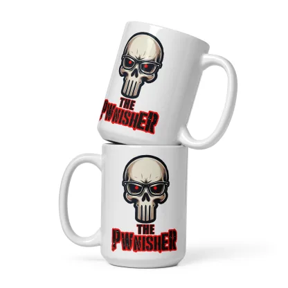 Dominate your day with the Pwnisher ceramic coffee mug - Image 2