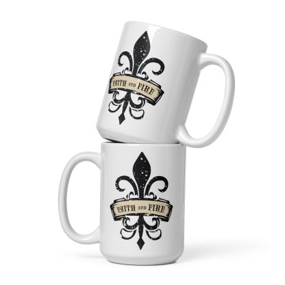 warhammer 40k sisters of battle faith and fire ceramic mug