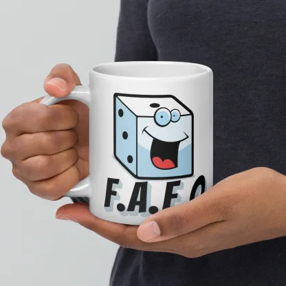 fuck around find out funny coffee tea ceramic mug