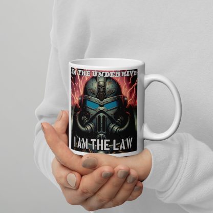 warhammer 40k necromunda judge dredd enforcer ceramic coffee cup