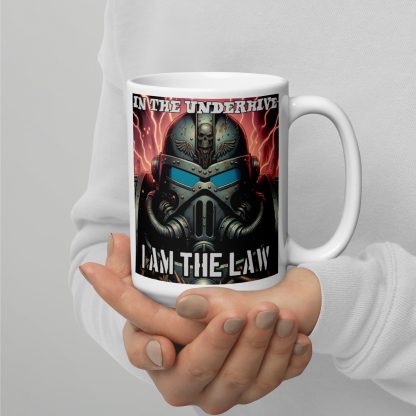 warhammer 40k necromunda judge dredd enforcer ceramic coffee cup