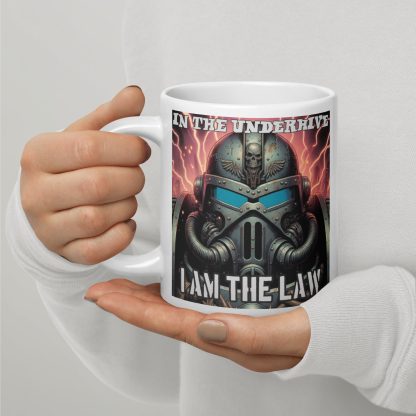 warhammer 40k necromunda judge dredd enforcer ceramic coffee cup