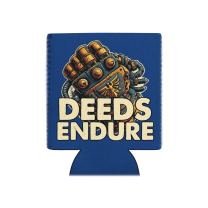 Deeds Endure Neoprene Can Cooler warhammer 40k space marine imperial guard stubby holder koozie