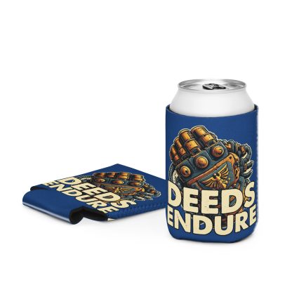 Deeds Endure Neoprene Can Cooler warhammer 40k space marine imperial guard stubby holder koozie
