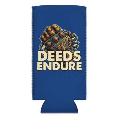 Deeds Endure Neoprene Can Cooler warhammer 40k space marine imperial guard stubby holder koozie
