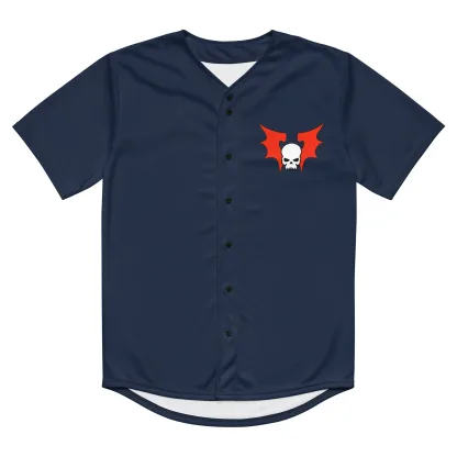 Night Lords Terror Tactics Recycled Baseball Jersey – Warhammer 40K Eco-Friendly Apparel