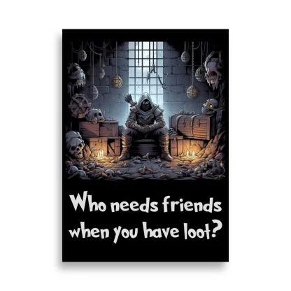 dnd53 dungeons and dragons thief fantasy wall art demotivational poster