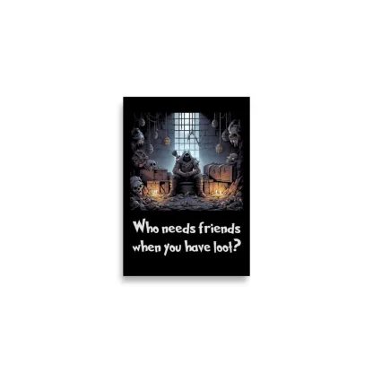 dnd53 dungeons and dragons thief fantasy wall art demotivational poster