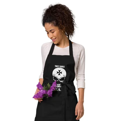 warhammer 40k space marine merch apron they shall know no fear
