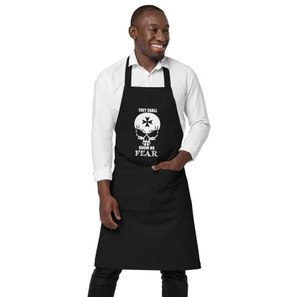 warhammer 40k space marine merch apron they shall know no fear