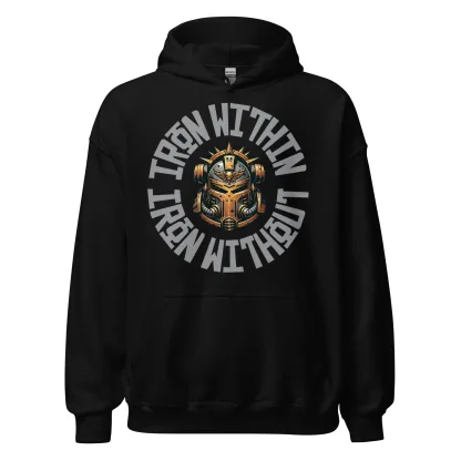 Iron Warriors "Iron Within, Iron Without" Unisex Hoodie – Warhammer 40K Inspired Apparel