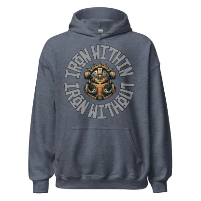 Iron Warriors "Iron Within, Iron Without" Unisex Hoodie – Warhammer 40K Inspired Apparel