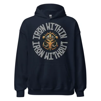 Iron Warriors "Iron Within, Iron Without" Unisex Hoodie – Warhammer 40K Inspired Apparel