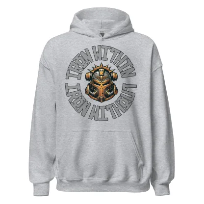 Iron Warriors "Iron Within, Iron Without" Unisex Hoodie – Warhammer 40K Inspired Apparel