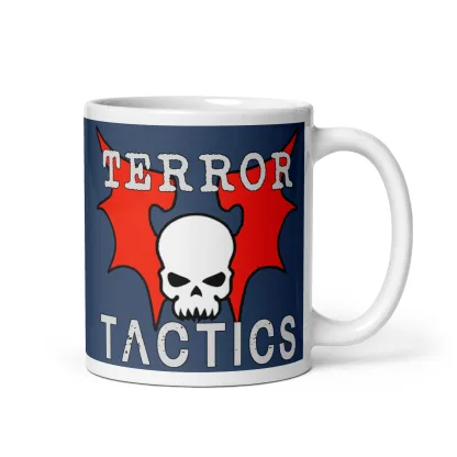 Night Lords "Terror Tactics" Ceramic Coffee & Tea Cup Warhammer 40K Chaos Mug
