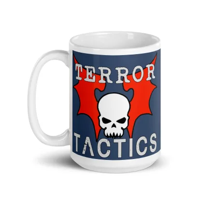 Night Lords "Terror Tactics" Ceramic Coffee & Tea Cup Warhammer 40K Chaos Mug