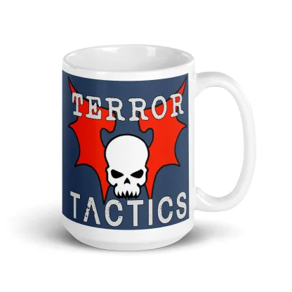 Night Lords "Terror Tactics" Ceramic Coffee & Tea Cup Warhammer 40K Chaos Mug