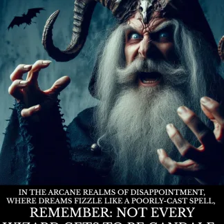dungeons and dragons dnd5e wizard fantasy wall art demotivational poster