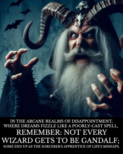 dungeons and dragons dnd5e wizard fantasy wall art demotivational poster
