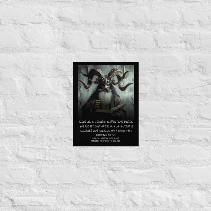 Unleash the Magic – Wizard-Themed Demotivational Poster for Epic Inspiration dnd53 warhammer gift for fan funny