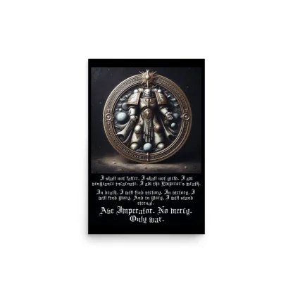 warhammer 40k motivational poster oath of moment wh40k