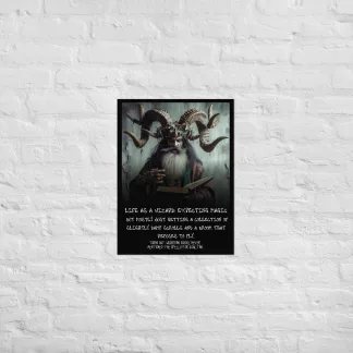 Unleash the Magic – Wizard-Themed Demotivational Poster for Epic Inspiration dnd53 warhammer gift for fan funny