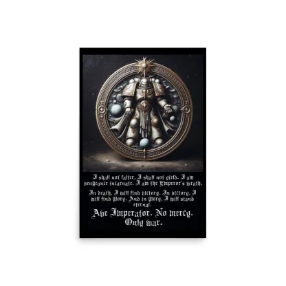 warhammer 40k motivational poster oath of moment wh40k
