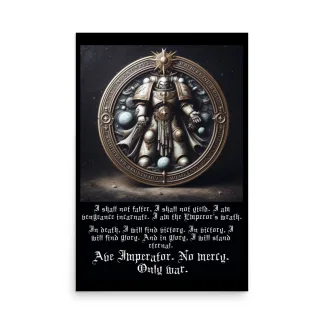 warhammer 40k motivational poster oath of moment wh40k