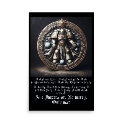 warhammer 40k motivational poster oath of moment wh40k