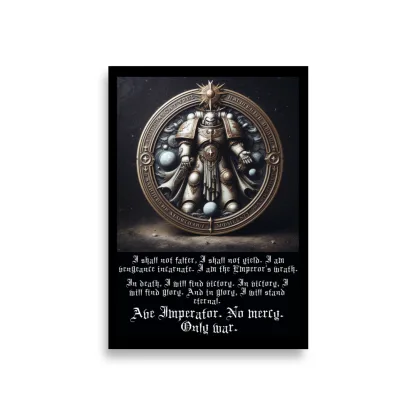 warhammer 40k motivational poster oath of moment wh40k