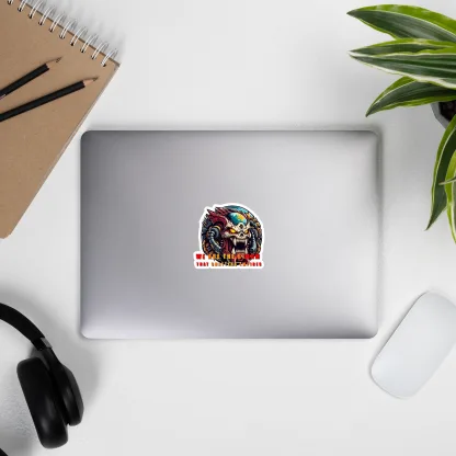 We Are the Storm That Shatters Empires Vinyl Sticker - Unleash Chaos and Destruction warhammer 40k world eaters