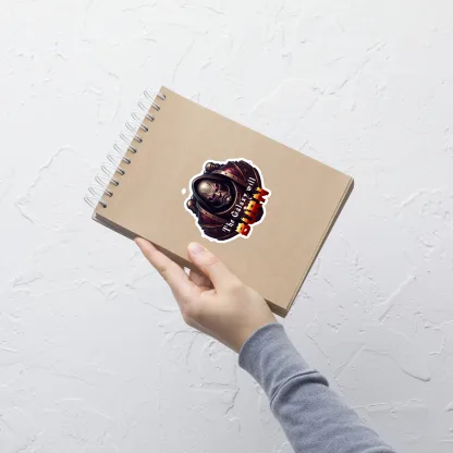 The Galaxy Will Burn – Grim Dark Vinyl Sticker - Image 3