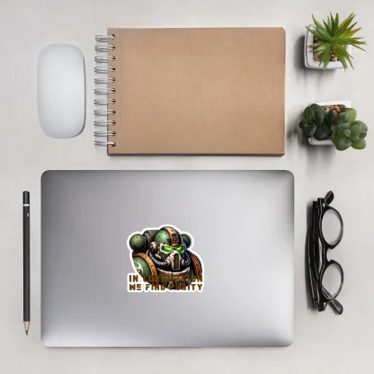 In Corruption We Find Purity" Vinyl Sticker – Embrace the Decay with Death Guard nurgle warhammer 40k chaos space marine