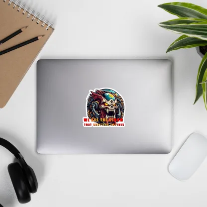 We Are the Storm That Shatters Empires Vinyl Sticker - Unleash Chaos and Destruction warhammer 40k world eaters