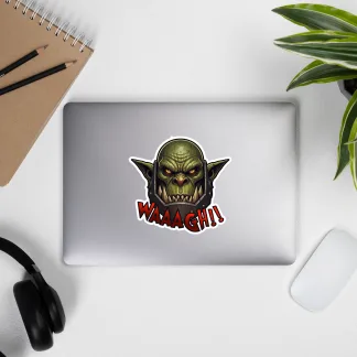 WAAAGH!! Vinyl Sticker – Show 'Em Who’s Da Boss! warhammer 40k ork warboss