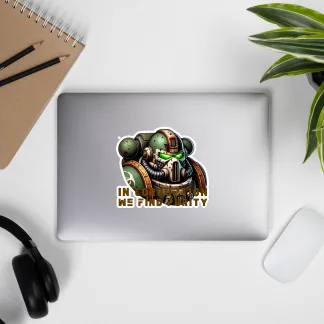 In Corruption We Find Purity" Vinyl Sticker – Embrace the Decay with Death Guard nurgle warhammer 40k chaos space marine
