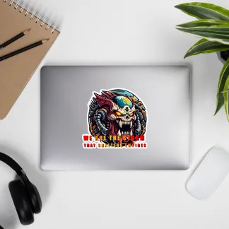 We Are the Storm That Shatters Empires Vinyl Sticker - Unleash Chaos and Destruction warhammer 40k world eaters