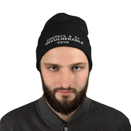 2+ Invulnerable Save Unisex Beanie – Stay Protected, Stay Stylish warhammer 40k space marine terminator imperial guard