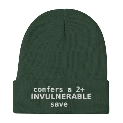 2+ Invulnerable Save Unisex Beanie – Stay Protected, Stay Stylish warhammer 40k space marine terminator imperial guard
