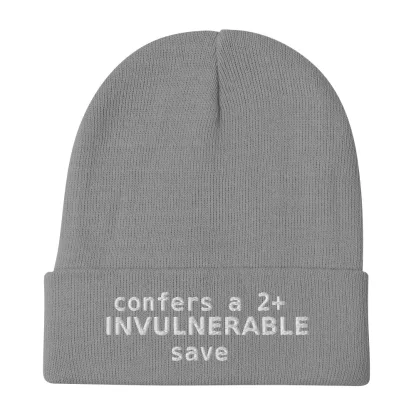 2+ Invulnerable Save Unisex Beanie – Stay Protected, Stay Stylish warhammer 40k space marine terminator imperial guard