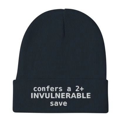 2+ Invulnerable Save Unisex Beanie – Stay Protected, Stay Stylish warhammer 40k space marine terminator imperial guard