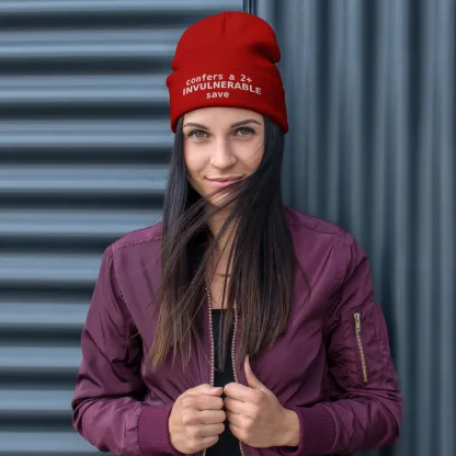 2+ Invulnerable Save Unisex Beanie – Stay Protected, Stay Stylish warhammer 40k space marine terminator imperial guard