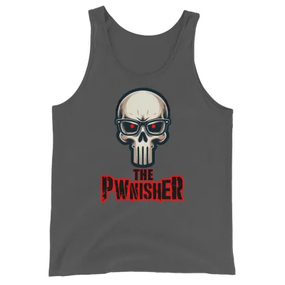 Pwnisher Unisex Tank Top – Dominate Every Game punisher marvel comics frank castle