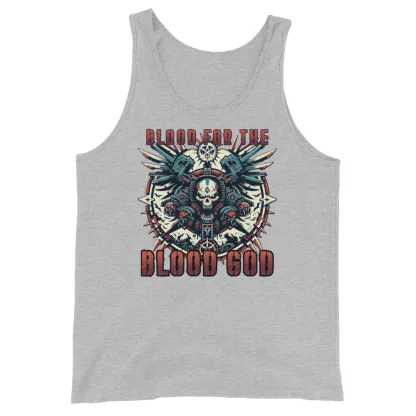 Warhammer 40k Khorne world eaters Blood for the Blood God Unisex Tank Top – Unleash Your Inner Warlord!